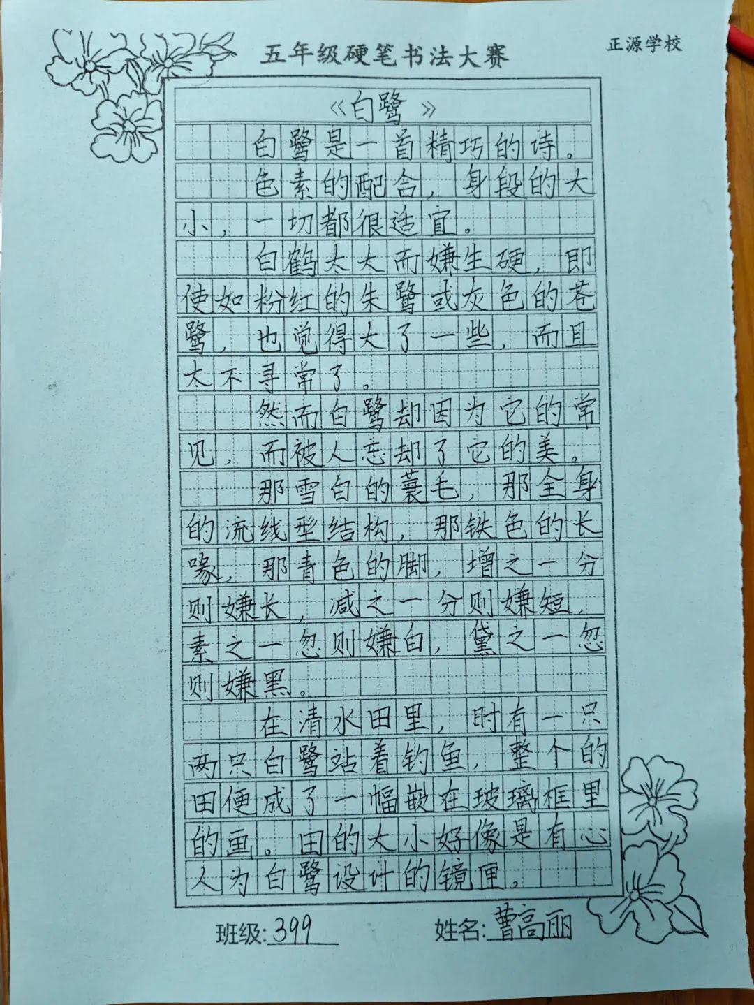 书法比赛日记，与自然之美的亲密接触大赛