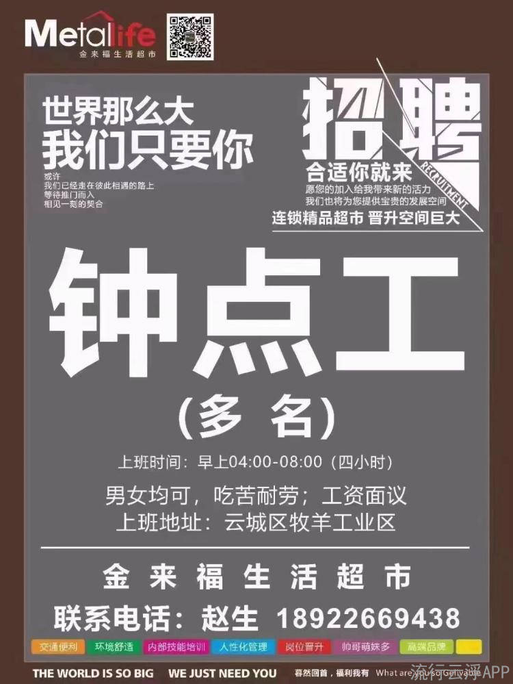 寒亭钟点工最新招聘信息汇总